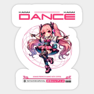 kawaii princess dance anime girls Sticker